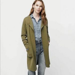 J Crew Juliette collarless sweater blazer coat // Size XL